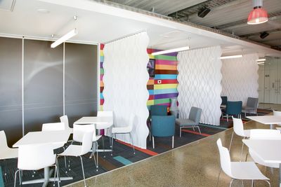 Vertical Blind Systems, SG 2900, Multi Visio, Room shot "Express Data", Auckland, New Zealand, Vertical Waves