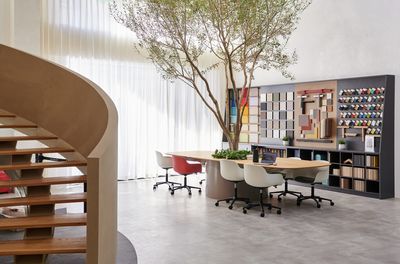 Eldragna gardinsystem, SG 5100, Colorama Acoustic, UFOU Showroom, Shanghai, China