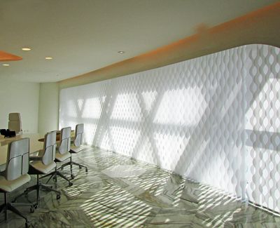 Vertical Blind Systems, SG 2950, Multi Visio, Room shot "Al Bidda Tower", Doha, Qatar, Vertical Waves